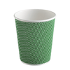 Стакан для кофе (гофра, 3-слоя, зеленый) 360 мл купить в СПб 2