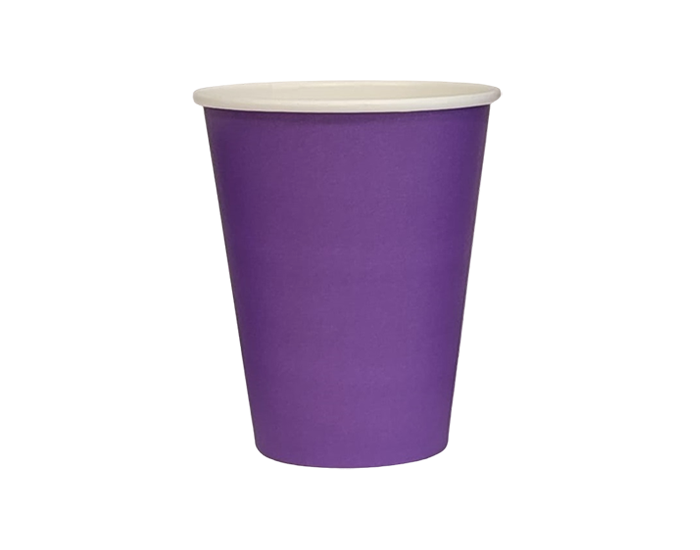 Однослойный стакан из бумаги (цвет "Фиолетовый"&#44; 250 мл)