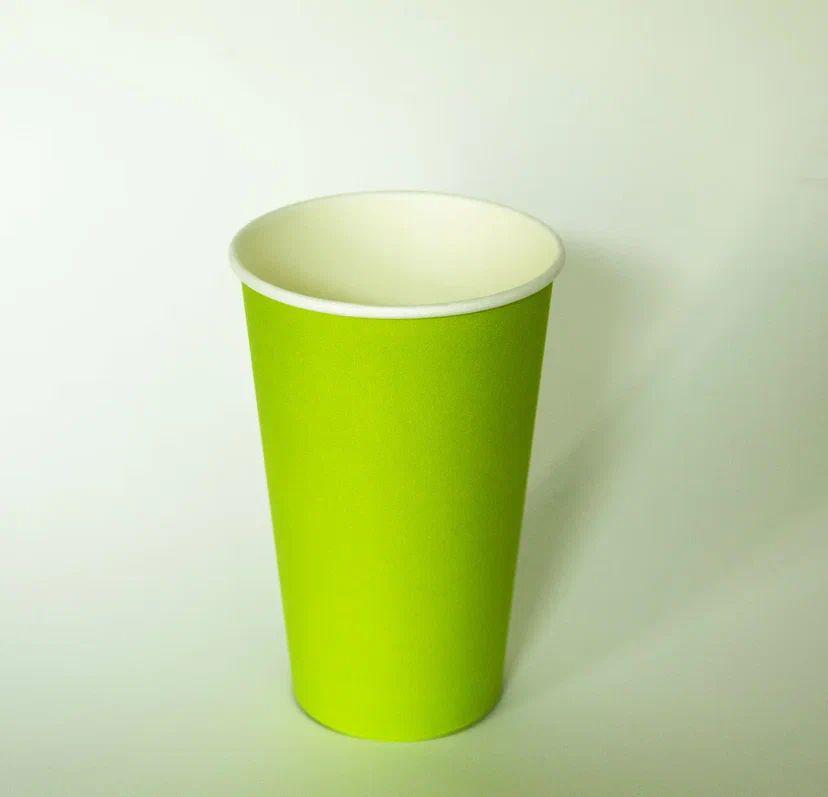Однослойный стакан из бумаги (цвет 