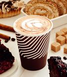 Single-layer cup Zigzag, chocolate 1