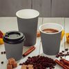 Buy the Three-layer corrugated paper cup black (250 ml) 2