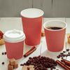 Buy the Three-layer corrugated paper cup red (250 ml) 2