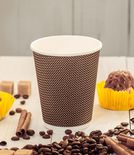 Three-layer corrugated cup 1