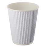 Three-layer corrugated cup white ripped 1