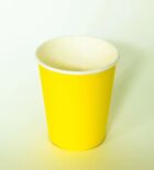 Бумажный стакан однослойный желтый 250 мл 1